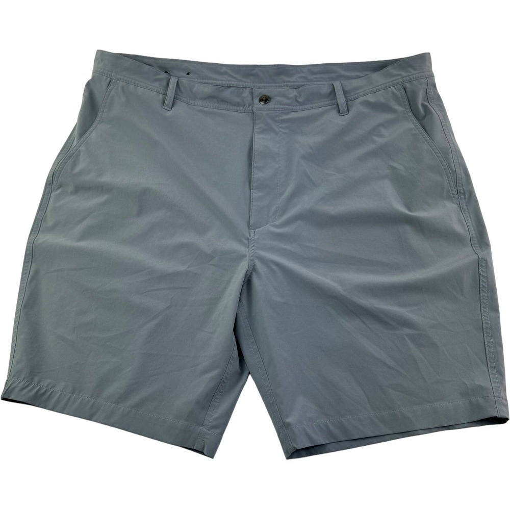 FootJoy FJ Gray Flat Front Polyester Spandex Golf Short Mens Size 42X9